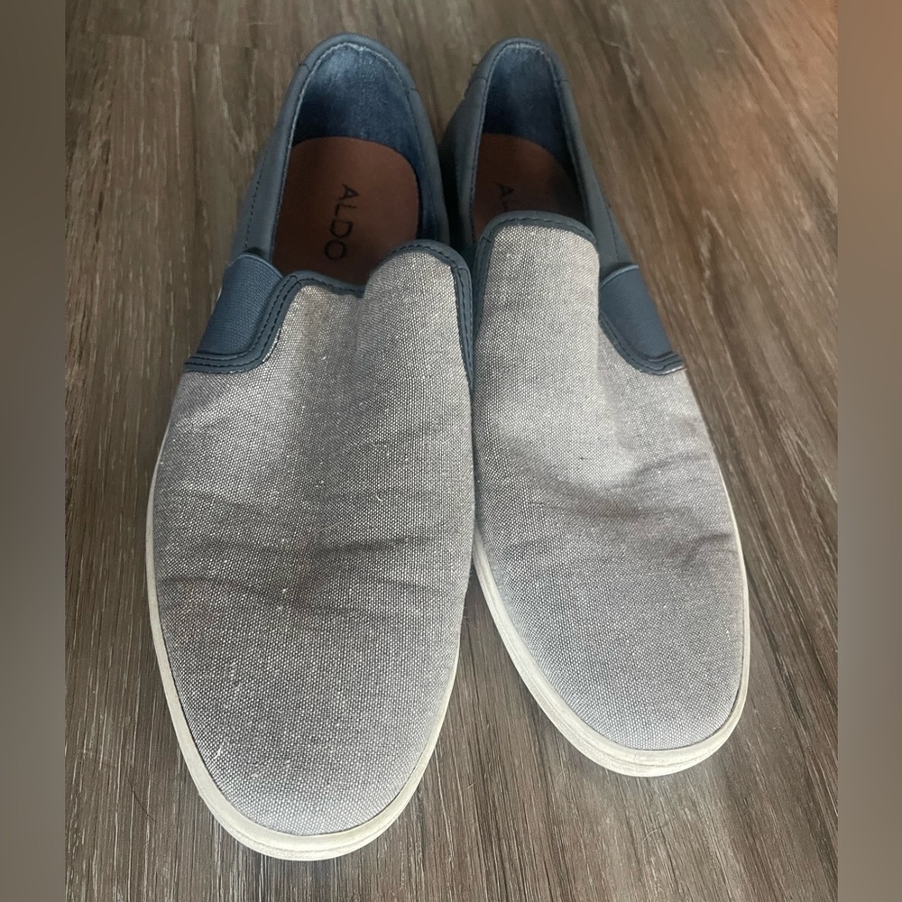 ALDO Men’s Loafer Color: Blue and Gray Size: 12